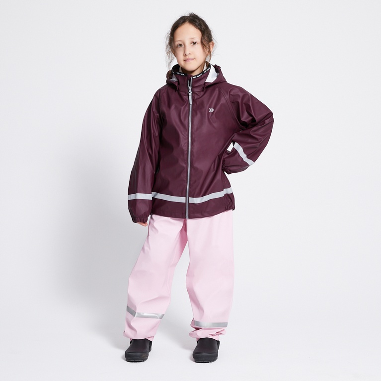 Rain jacket  "Ljusnan" Aubergine